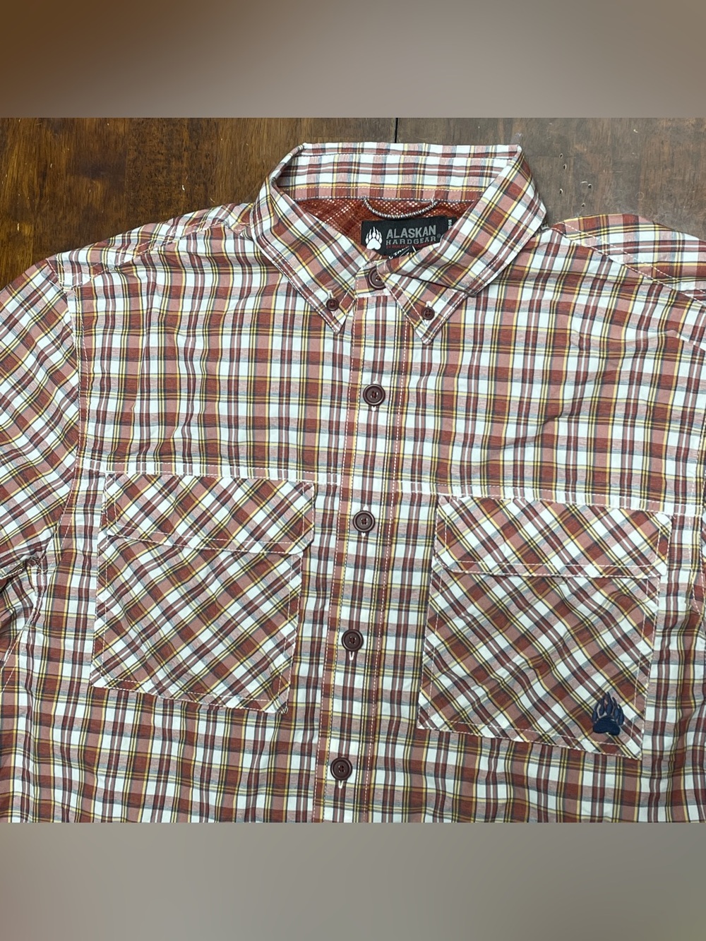 Alaskan Hardgear Shirt Men LT Sockeye Duluth Short Sleeve Vented Button Up